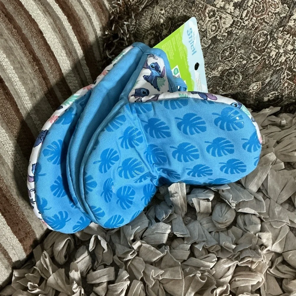 Disney Blue and Pink Mittens - Magical Stitch Accessories